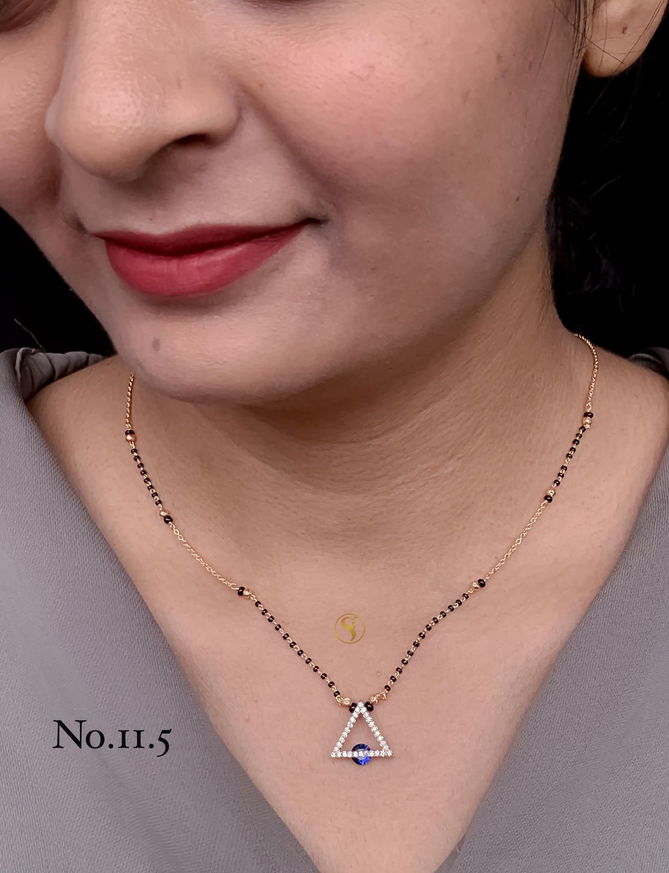 11 AD Diamond Designer Regular Wear Mangalsutra Manufacturers
